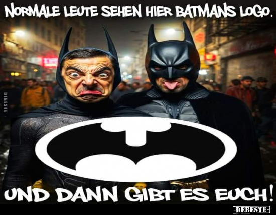 Normale Leute sehen hier Batman's Logo.. - Lustige Bilder | DEBESTE.de