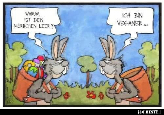 Warum ist dein Körbchen leer? Ich bin Veganer.. - Lustige Bilder | DEBESTE.de