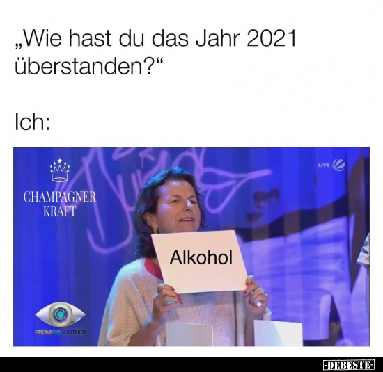 "Wie hast du das Jahr 2021 überstanden?".. - Lustige Bilder | DEBESTE.de