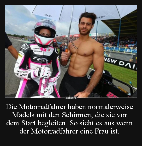 Die Motorradfahrer haben normalerweise Mädels mit den.. - Lustige Bilder | DEBESTE.de