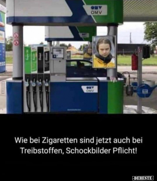 Wie bei Zigaretten sind jetzt auch bei Treibstoffen.. - Lustige Bilder | DEBESTE.de