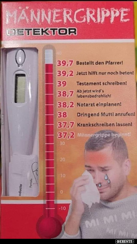 Männergrippe Detektor... - Lustige Bilder | DEBESTE.de