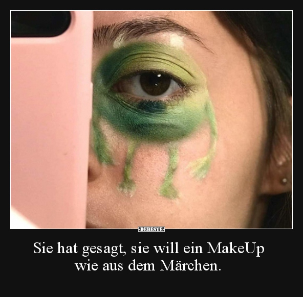 Sie hat gesagt, sie will ein MakeUp wie aus dem Märchen... - Lustige Bilder | DEBESTE.de
