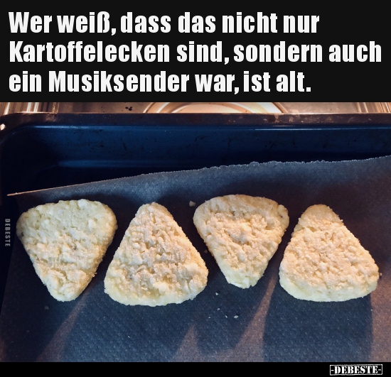 Wer weiß, dass das nicht nur Kartoffelecken sind, sondern.. - Lustige Bilder | DEBESTE.de