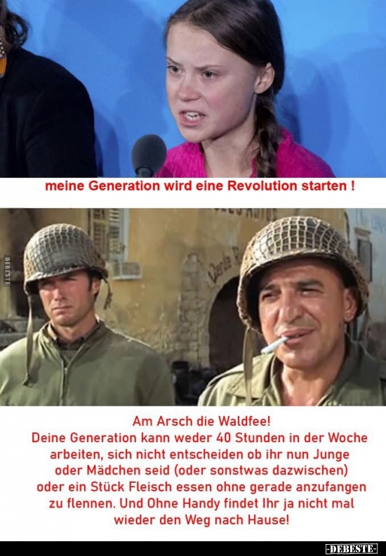 Meine Generation wird eine Revolution starten! - Lustige Bilder | DEBESTE.de