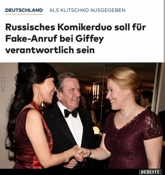 Russisches Komikerduo soll für Fake-Anruf bei Giffey.. - Lustige Bilder | DEBESTE.de