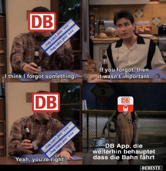 DB App, die weiterhin behauptet dass die Bahn fährt.. - Lustige Bilder | DEBESTE.de