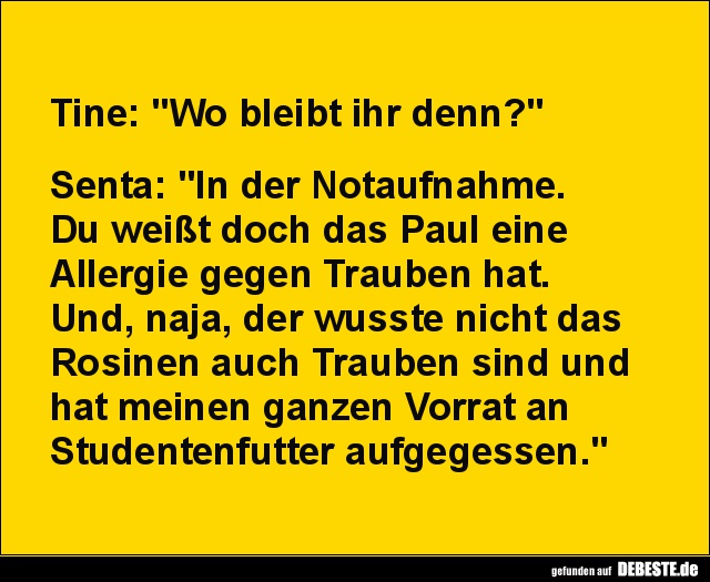 Tine: "Wo bleibt ihr denn?" - Lustige Bilder | DEBESTE.de