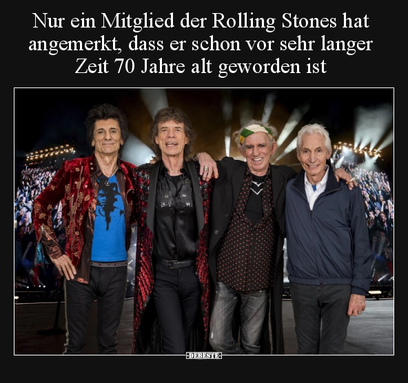 Nur ein Mitglied der Rolling Stones hat angemerkt, dass er.. - Lustige Bilder | DEBESTE.de