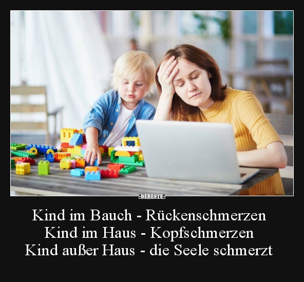 Kind im Bauch - Rückenschmerzen... - Lustige Bilder | DEBESTE.de