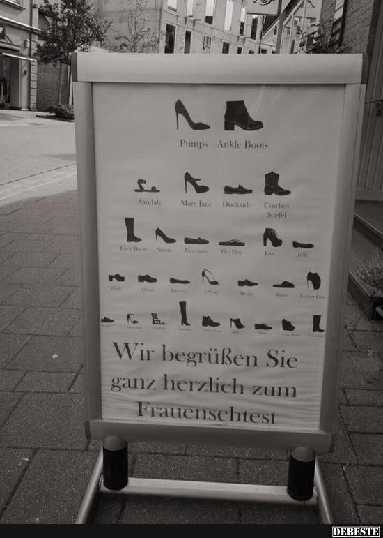 Wir begrüßen Sie ganz herzlich zum Frauensehtest! - Lustige Bilder | DEBESTE.de