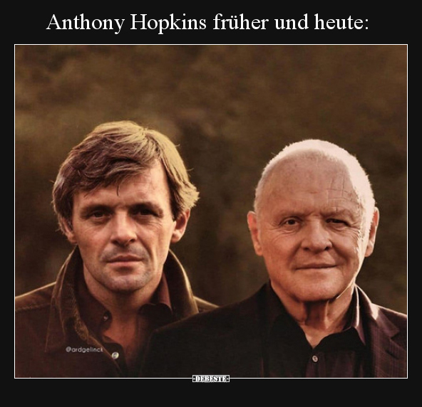 Anthony Hopkins früher und heute.. - Lustige Bilder | DEBESTE.de