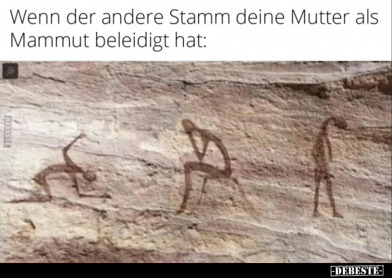Wenn der andere Stamm deine Mutter als Mammut beleidigt.. - Lustige Bilder | DEBESTE.de