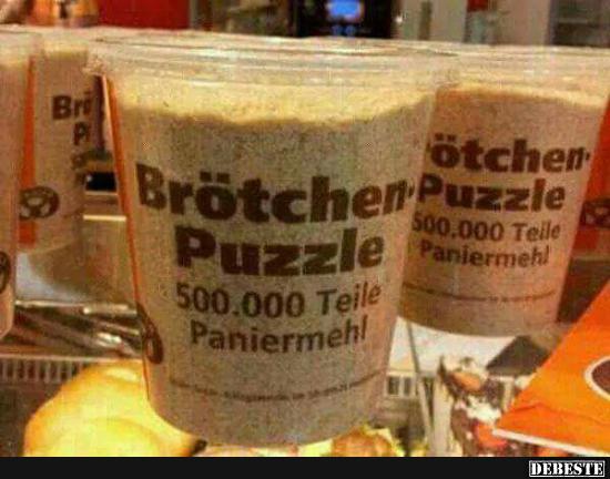 Brötchen-Puzzle.. | Lustige Bilder, Sprüche, Witze, echt lustig