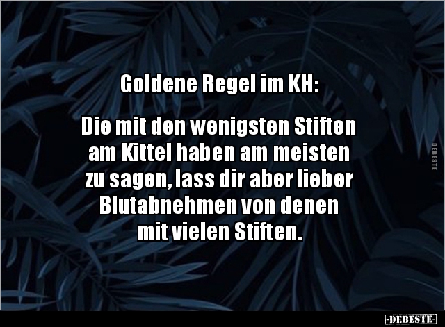 Goldene Regel im KH: Die mit den wenigsten Stiften am.. - Lustige Bilder | DEBESTE.de