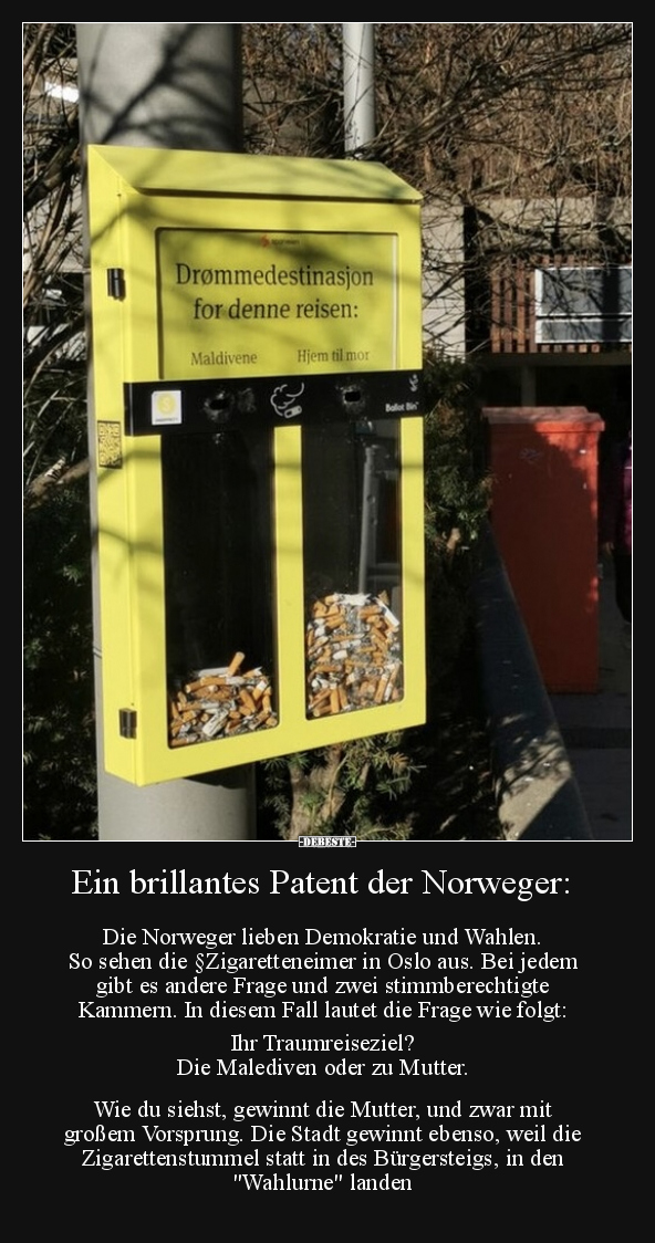 Ein brillantes Patent der Norweger: Die Norweger lieben.. - Lustige Bilder | DEBESTE.de