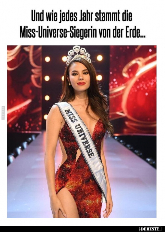 Und wie jedes Jahr stammt die Miss-Universe-Siegerin von.. - Lustige Bilder | DEBESTE.de