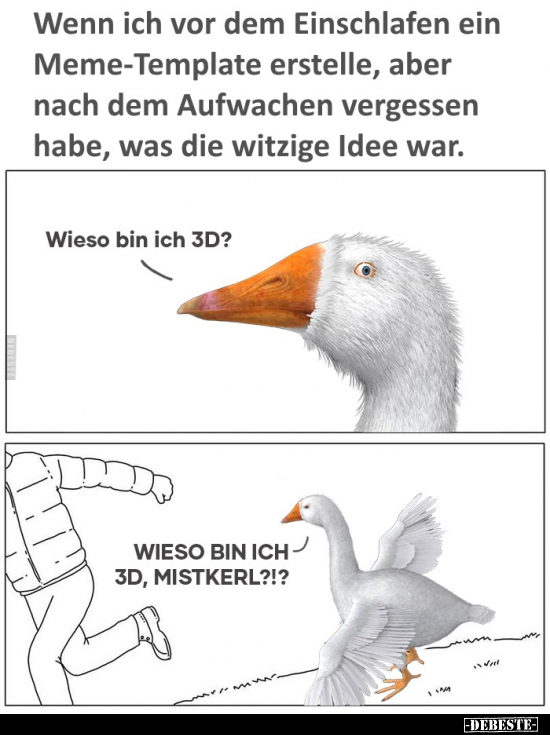 Wenn ich vor dem Einschlafen ein Meme-Template erstelle.. - Lustige Bilder | DEBESTE.de