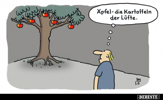 Äpfel-die Kartoffeln der Lüfte... - Lustige Bilder | DEBESTE.de