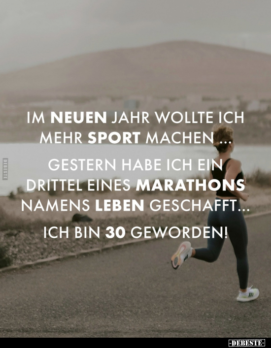 Im neuen Jahr wollte ich mehr Sport machen... - Lustige Bilder | DEBESTE.de