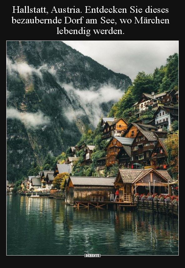 Hallstatt, Austria. Entdecken Sie dieses bezaubernde Dorf.. - Lustige Bilder | DEBESTE.de