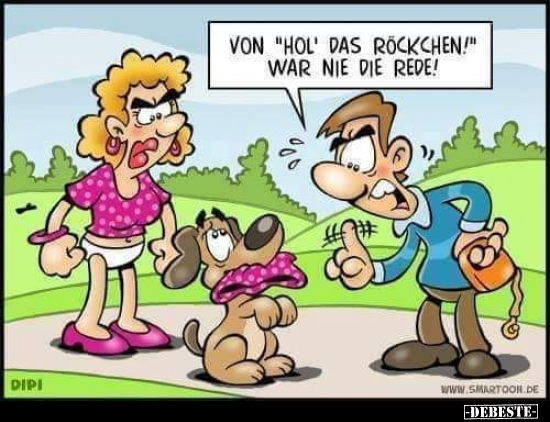 Von "Hol' das Röckchen!" war nie die Rede!.. - Lustige Bilder | DEBESTE.de