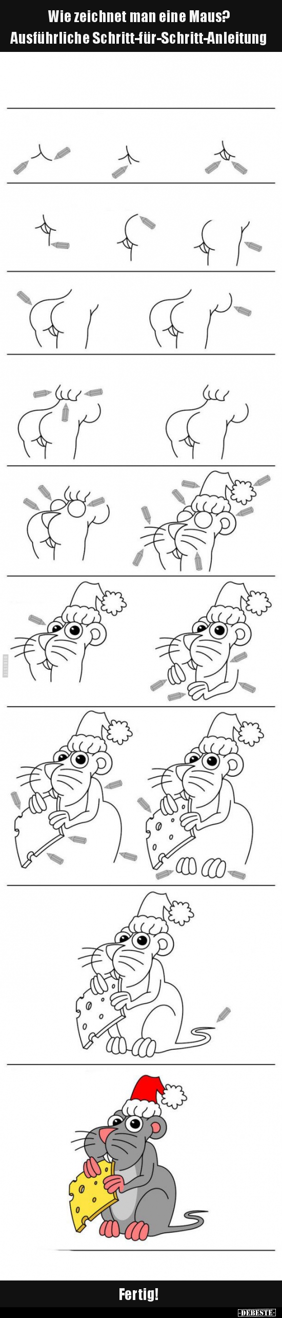 Wie zeichnet man eine Maus? - Lustige Bilder | DEBESTE.de