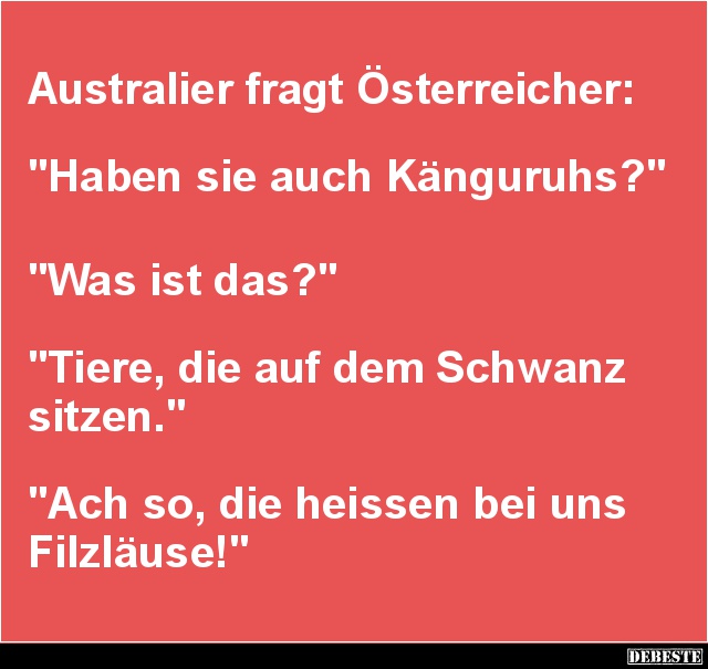 Australier fragt Österreicher.. - Lustige Bilder | DEBESTE.de