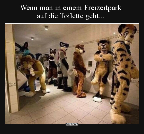 Wenn man in einem Freizeitpark auf die Toilette.. - Lustige Bilder | DEBESTE.de