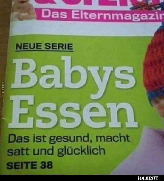 NEUE SERIE - Babys Essen.. - Lustige Bilder | DEBESTE.de