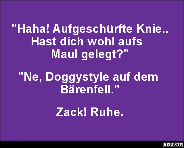 Haha! Aufgeschürfte Knie.. - Lustige Bilder | DEBESTE.de
