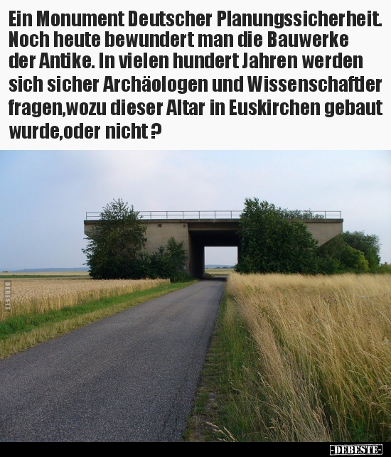 Ein Monument Deutscher Planungssicherheit.. - Lustige Bilder | DEBESTE.de