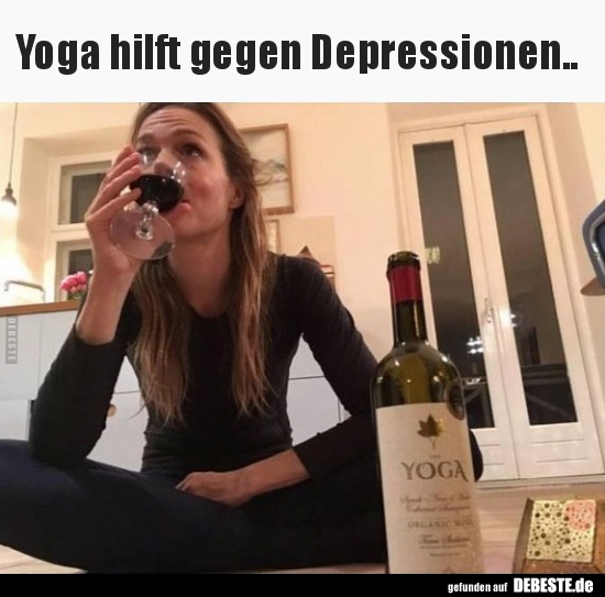 Yoga hilft gegen Depressionen.. - Lustige Bilder | DEBESTE.de