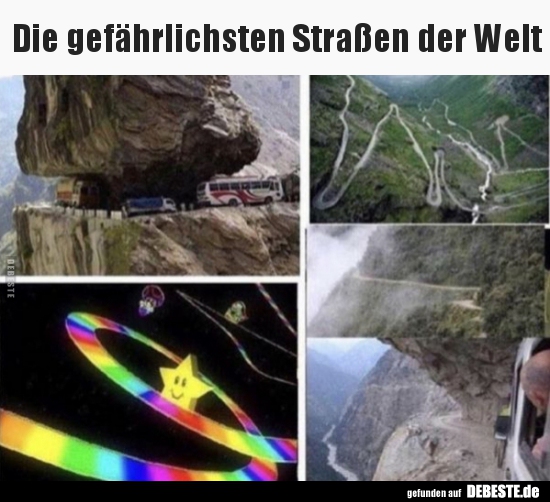 Die gefährlichsten Straßen der Welt.. - Lustige Bilder | DEBESTE.de