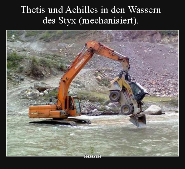 Thetis und Achilles in den Wassern des Styx.. - Lustige Bilder | DEBESTE.de