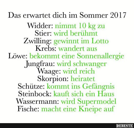 Das erwartet dich im Sommer 2017.. - Lustige Bilder | DEBESTE.de