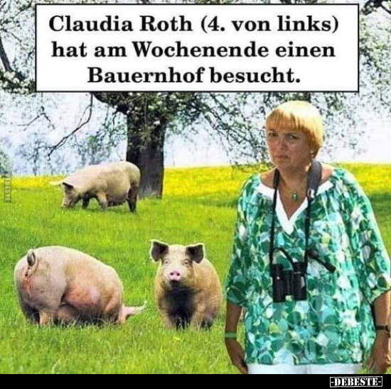 Claudia Roth (4. von links) hat am Wochenende einen..) - Lustige Bilder | DEBESTE.de