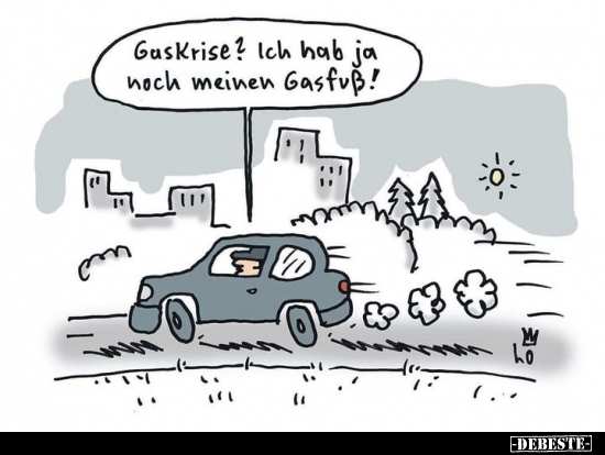 GasKrise? Ich hab ja noch meinen Gasfuß!.. - Lustige Bilder | DEBESTE.de