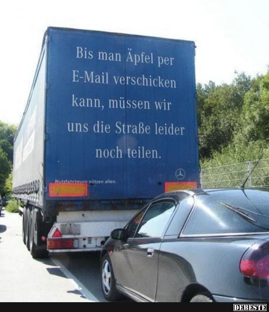 Bis man Äpfel per E-Mail verschicken kann, müssen wir.. - Lustige Bilder | DEBESTE.de