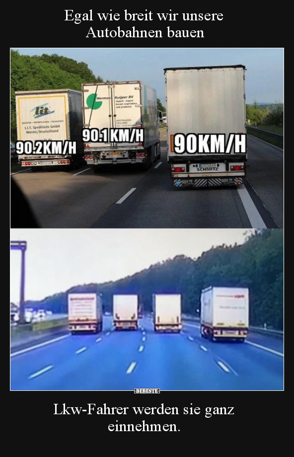 Egal wie breit wir unsere Autobahnen bauen&hellip;