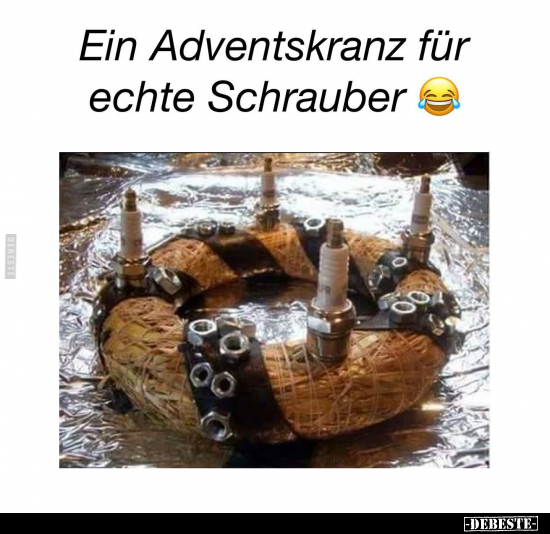 Ein Adventskranz für echte Schrauber... - Lustige Bilder | DEBESTE.de