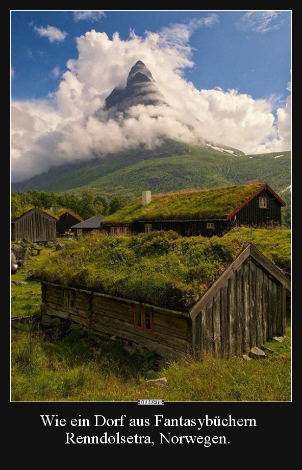 Wie ein Dorf aus Fantasybüchern 
Renndølsetra, Norwegen. - Lustige Bilder | DEBESTE.de