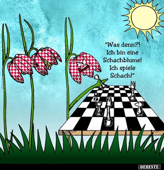"Was denn?! Ich bin eine Schachblume!.." - Lustige Bilder | DEBESTE.de