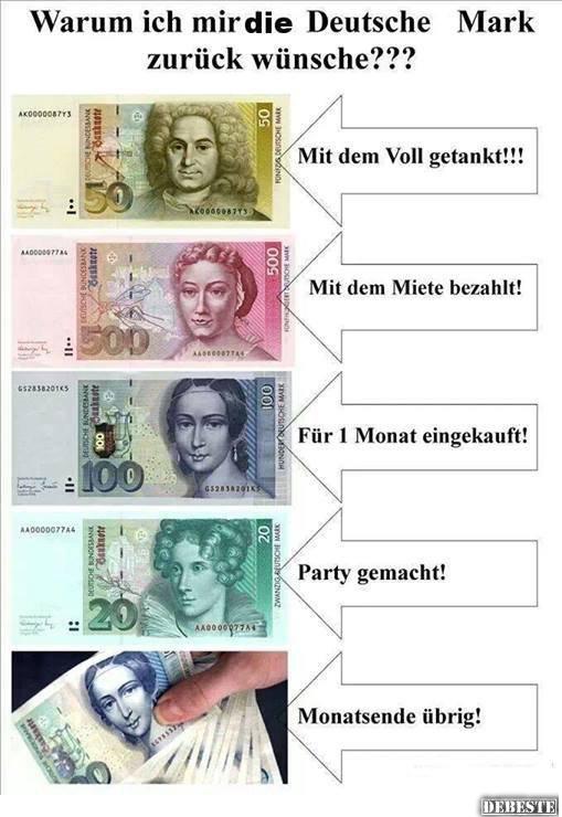  Warum ich mir die Deutsche Mark zurückwünsche! - Lustige Bilder | DEBESTE.de