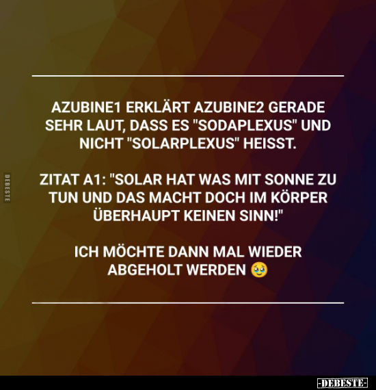 Azubine1 erklärt Azubine2 gerade sehr laut, dass.. - Lustige Bilder | DEBESTE.de