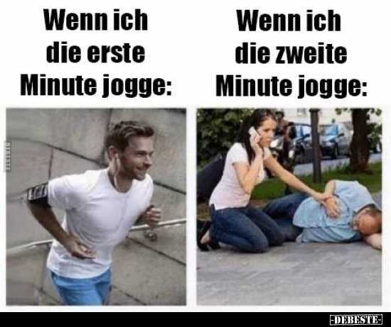 Wenn ich die erste Minute jogge.. - Lustige Bilder | DEBESTE.de