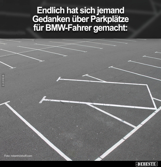 Endlich hat sich jemand Gedanken über Parkplätze für.. - Lustige Bilder | DEBESTE.de