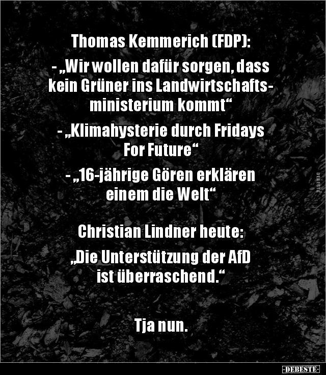 Thomas Kemmerich (FDP): - "Wir wollen dafür sorgen, dass.." - Lustige Bilder | DEBESTE.de