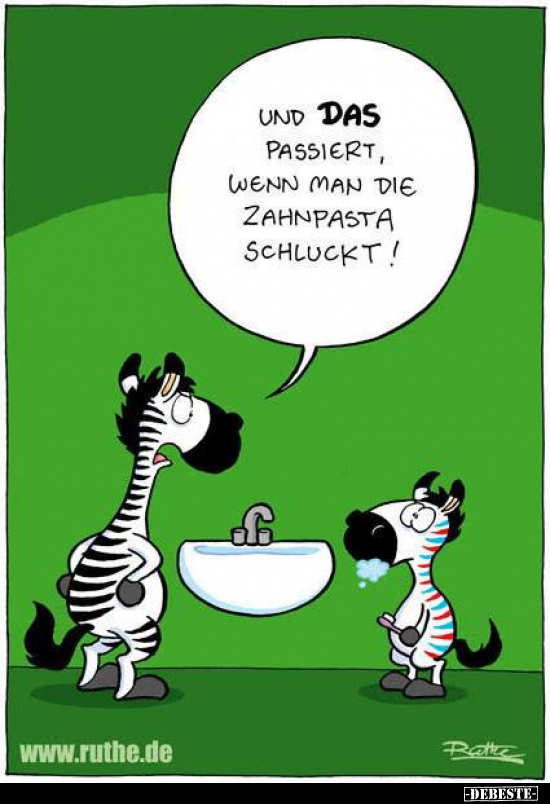 Und das passiert, wenn man die Zahnpasta schluckt!.. - Lustige Bilder | DEBESTE.de