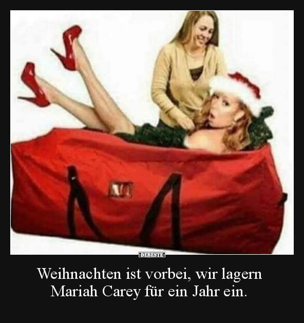 Weihnachten ist vorbei, wir lagern Mariah Carey für ein.. - Lustige Bilder | DEBESTE.de